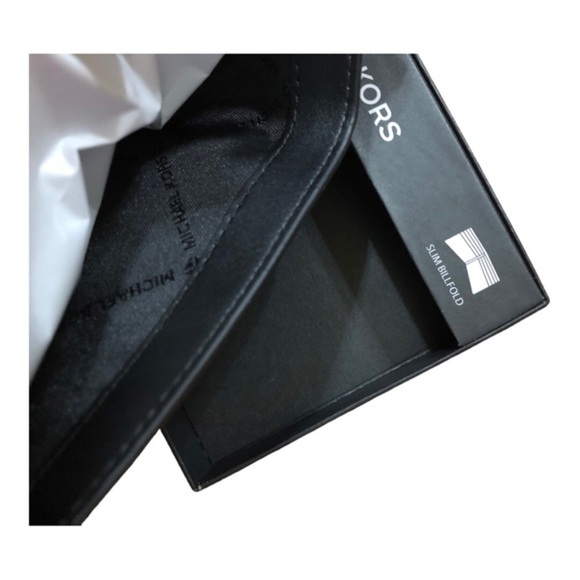 Michael Kors brown monogram bifold men’s jet set wallet new in box - Picture 11 of 13